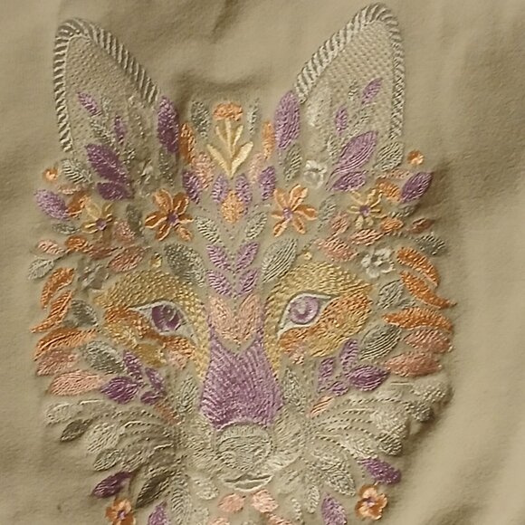 Embroidered Fox Sweater - Picture 1 of 5